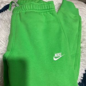Vivid Green Nike Sweatpants